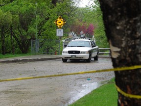 An 89-year-old woman was killed on Sunday on the 400-block of Tremblay Street in St. Boniface. The woman accused of committing the homicide has a lengthy court record. (Ryan Simon/Winnipeg Sun photo)