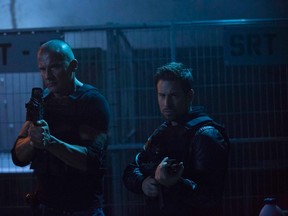 Actors Dominic Purcell (left) and Cody Hackman in a promo shot for Gridlocked, an action-drama produced by Hackman’s Hackybox Pictures currently in post-production (photo courtesy of Hackybox Pictures).