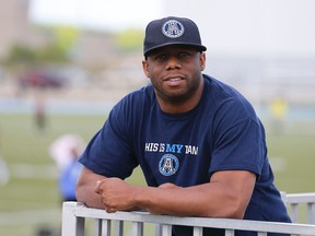 Former player Jordan Younger is the new defensive secondary coach of the Argonauts. (Michael Peake/Toronto Sun)