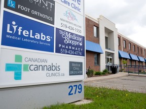 Canadian Cannabis Clinics will open its new medical marijuana clinic at 279 Wharncliffe Rd. N. on June 1, a company official says. The clinic will assess patients and write prescriptions for medical marijuana. (CRAIG GLOVER, The London Free Press)