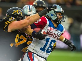Quarterback Jonathan Crompton led the Alouettes to the playoffs last season, but he will have to win the job back in camp. (Ernest Doroszuk/Toronto Sun)