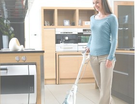 Steamers such as the Black + Decker SmartSelect Steam Mop are a great investment for thoroughly cleaning and sterilizing various hard flooring surfaces with only water
