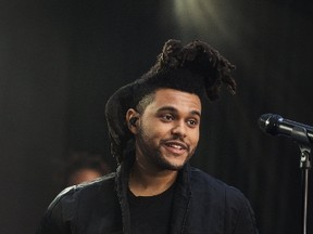 Canadian singer Abel Tesfaye, known as The Weeknd, performs on NBC's Today show in New York May 7, 2015. (REUTERS/Brendan McDermid)