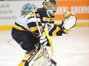 Kingston Frontenacs goalie Lucas Peressini has been named an Ontario Hockey League's first-team all-star. (Whig-Standard file photo)