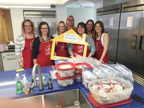 Members of the Goderich Exemplar Chapter of Beta Sigma Phi Sorority recently baked more than 500 muffins, cookies and loaves for parents and caregivers staying at the Ronald McDonald House in London. The group also raised more than $400 for a program at Ronald McDonald House to aims to provide fresh vegetables and fruits to guests. (Contributed photo)