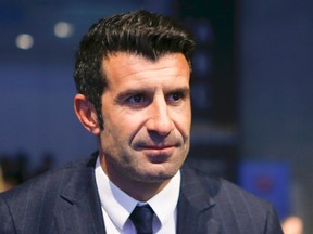 Former soccer player Luis Figo of Portugal attends the 39th Ordinary UEFA Congress in Vienna March 24, 2015.   REUTERS/Leonhard Foeger