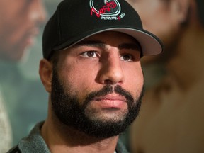 Montrealer John Makdessi poses during an official weigh-in for UFC 124 at the Bell Centre on Dec. 10, 2010. (JOEL LEMAY/QMI AGENCY)