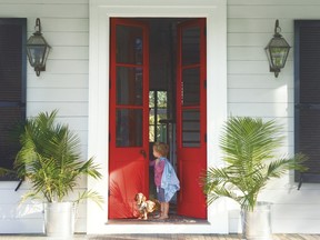 Benjamin Moore’s Dutch Tulip Aura colour is eye-popping and attracts attention.