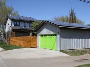 These solar panels on Paul and Susan Horsman’s roofs are capable of generating 12 kW of electricity.