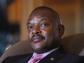 Burundian President Pierre Nkurunziza?s bid for a third term is blowing apart 10 years of peace in the African country. (AFP file photo)