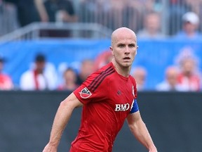 TFC’s Michael Bradley says he will start thinking about the Argos playing at BMO Field once Phase 2 of the renovation begins. (AFP)