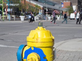 A fire hydrant on King St. in London. Derek Ruttan/The London Free Press/Postmedia Network