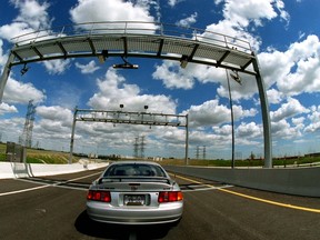 The electronic toll booth used on Hwy. 407. (Toronto SUn files)