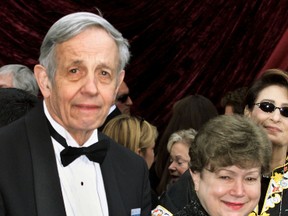 Nobel Prize winning mathematician John Forbes Nash and his wife Alicia arrive at the 74th annual Academy Awards in Hollywood, March 24, 2002.  (REUTERS/Fred Prouser)