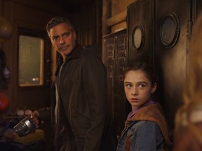 George Clooney in a scene from Tomorrowland (Handout)
