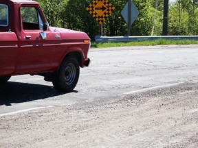 Plank Road is said to be one of the five worst roads in the southwest region, at least according to the annual Canadian Automobile Association road survey conducted in late March and early April. Also on the list of the first worst roads is Waterworks Road.Photo taken Saturday, May 23, 2015 at Sarnia, Ontario. (NEIL BOWEN/ SARNIA OBSERVER/ POSTMEDIA NETWORK)