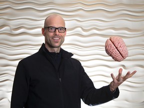 Dr. J. Bruce Morton of the Brain and Mind Institute in London, along with fellow scientist R. Matthew Hutchison, have begun to understand the mind in a different way after scanning brains using video imaging ? like a film ? instead of static images, or photographs. (DEREK RUTTAN, The London Free Press)
