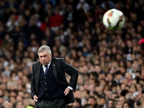 Former Real Madrid head coach Carlo Ancelotti. Real Madrid president Florentino Perez  announced on May 25, 2015  the sacking of coach Carlo Ancelotti, following a second disappointing season after leading the club to win the Champions League final in his first year. (AFP/DANI POZO)