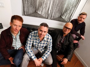File photo of The Barenaked  Ladies, from left to right: Jim Creeggan, Ed Robertson, Tyler Stewart. and  Kevin Hearn. Photo by MICHAEL PEAKE/Postmedia Network files