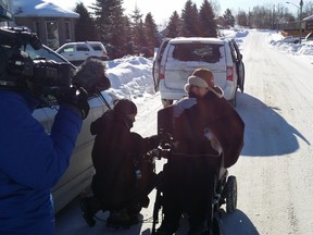 Andrew Olivier being interviewed for the TVO documentary that's now been shelved. (Supplied photo)