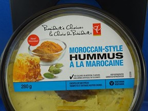The Canadian Food Inspection Agency has recalled President's Choice hummus sold across Canada because it may contain toxins. (Postmedia Network/CFIA)