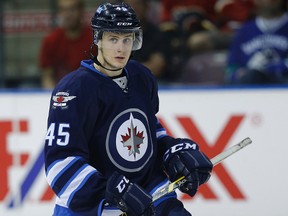 After wrapping up his junior career with the Mississauga Steelheads, Jimmy Lodge joined the St. John's IceCaps of the American Hockey League and suited up in the regular-season finale after recovering from a hip injury.