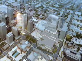 Rendition of the Galleria arts district planned for downtown Edmonton. (SUPPLIED)
