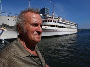 Captain John Letnik on Wednesday May 20, 2015 by his namesake boat which will be removed on Thursday from the foot of Yonge St. in Toronto after 40 years. (Michael Peake/Toronto Sun)