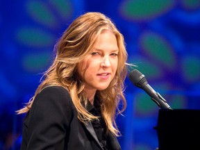 Canadian jazz pianist and singer Diana Krall plays to an appreciative crowd in the RBC Theatre on Tuesday night at Budweiser Gardens. (MIKE HENSEN, The London Free Press)