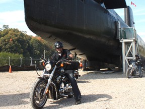 Ojibwa and motorcycle