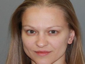 Angelika Graswald is pictured in this undated handout photo provided by the New York State Police. Graswald, who called police to report her fiance vanished after his kayak capsized on the Hudson River outside New York City last week, was charged with his murder, New York State Police said on April 30, 2015.  REUTERS/New York State Police/Handout