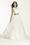 Ditch traditional silhouettesSolange Knowles  wore a cape dress, Olivia Palermo wore shorts. You don't have to be a celebrity to wear something unique - and yes, you can wear a crop top.Galina Signature SWG687, $1,200, David’s Bridal