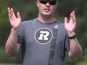 Ottawa RedBlack's coach Rick Campbell attends rookie camp at Carleton University in Ottawa Ont. Wednesday May 27, 2015. Tony Caldwell/Ottawa Sun/Postmedia Network