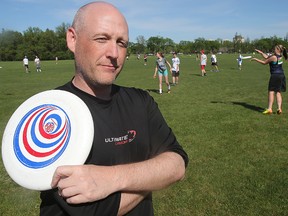 Corey Draper, director of operations for the Manitoba Organization of Disc Sports, is concerned that the city has not repaired ultimate fields despite raising fees for usage.
