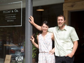 Co-owners Jen Rose and Devin Miller at Miller and Co. on Dundas St. (CRAIG GLOVER, The London Free Press)