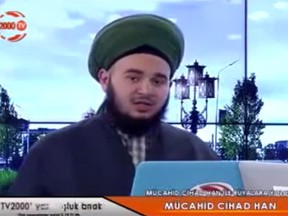 TV preacher Mucahid Cihad Han is pictured in this YouTube screengrab. (YouTube)