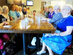 The women's guild of the now-closed St. Edward the Confessor Catholic Church reunited after more than 30 years of inactivity, gathering for lunch at Nick's Family Restaurant Wednesday.
(CHRIS O’GORMAN/ SARNIA OBSERVER/ POSTMEDIA NETWORK)