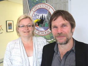 Limestone District School Board trustees Paula Murray, left, and Alec Ross, shown at the school board in Kingston, Ont. on Wed., May 27, 2015, helped choose this year's top student achievers. (Michael Lea/The Whig-Standard)