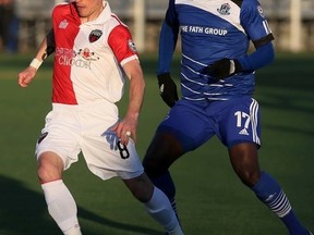 FC Edmonton's Lance Lainge (blue) keeps tabs on Ottawa Fury Nicki Paterson at Clarke Field on Wednesday, April 29, 2015 in Edmonton. Tom Braid/Edmonton Sun/Postmedia Network. Much like the Edmonton Oilers when the Canadian Finals Rodeo takes over Rexall Place, the FIFA Women's World Cup has FC Edmonton on the road.