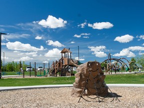 Spruce Grove’s Jubilee Park is a major community gathering space, with families regularly come out to play, run around and just live their lives.