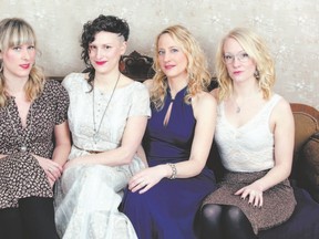 Swedish singer and composer Malin Gunnarsson Thunell is stepping in to tour with her compatriots Lotta Andersson, Emma Bjorling and Anna Wikenius (above) in Kongero. The vocal quartet?s Lovisa Liljeberg is on maternity leave and is to rejoin the other three co-founders later. (Patrick Muhr, Special to Postmedia Network)
