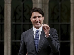 Liberal leader Justin Trudeau speaks during Question Period in the House of Commons on Parliament Hill in Ottawa May 12, 2015. REUTERS/Chris Wattie