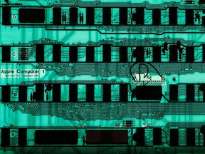 The Apple-1, designed and hand-built by Steve Wozniak in 1976. REUTERS/Stefan Wermuth