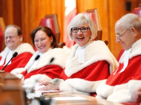 Chief Justice Beverley McLachlin (2nd R).

REUTERS/Blair Gable