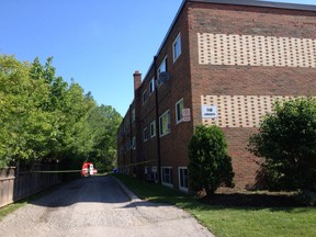 A 39-year-old London man is dead after a fire at 140 Langarth St. W. (MIKE HENSEN, The London Free Press)