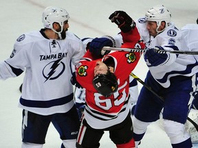 The Blackhawks and Lightning are set to play in the Stanley Cup final on Wednesday. (David Banks/USA TODAY Sports)