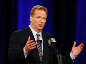 Roger Goodell will hear Tom Brady's appeal of his four-game suspension after denying the Patriots request to have the NFL commissioner removed from the hearing. (Matthew Emmons/USA TODAY Sports)