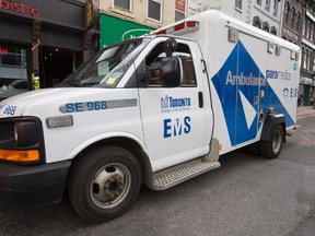 Toronto Paramedic Services ambulance. (Craig Robertson/Toronto Sun)