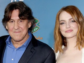 Filmmaker Cameron Crowe and actress Emma Stone attend the special screening of Columbia Pictures' "ALOHA" at The London West Hollywood on May 27, 2015 in West Hollywood, California.  Frederick M. Brown/Getty Images/AFP