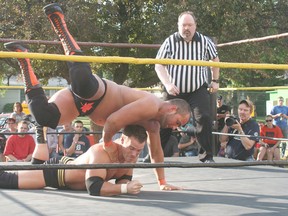 Wrestling bouts are just part of the lineup of entertainment for the 70th running of the Kinsmen Fair in Chatham. The fair is back in town Thursday to Sunday (June 4-7) at Memorial Arena. (Chatham This Week file photo)